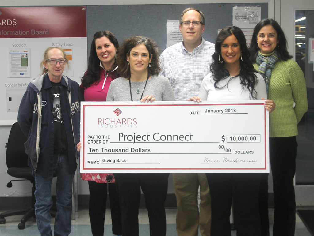 Richards Industries Donates Money to Project Connect Richards Industries