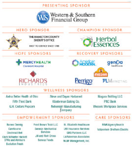 This image shows the presenting sponsors for this event