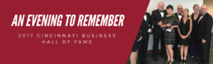 2017 Cincinnati Business Hall of Fame Award Night Banner